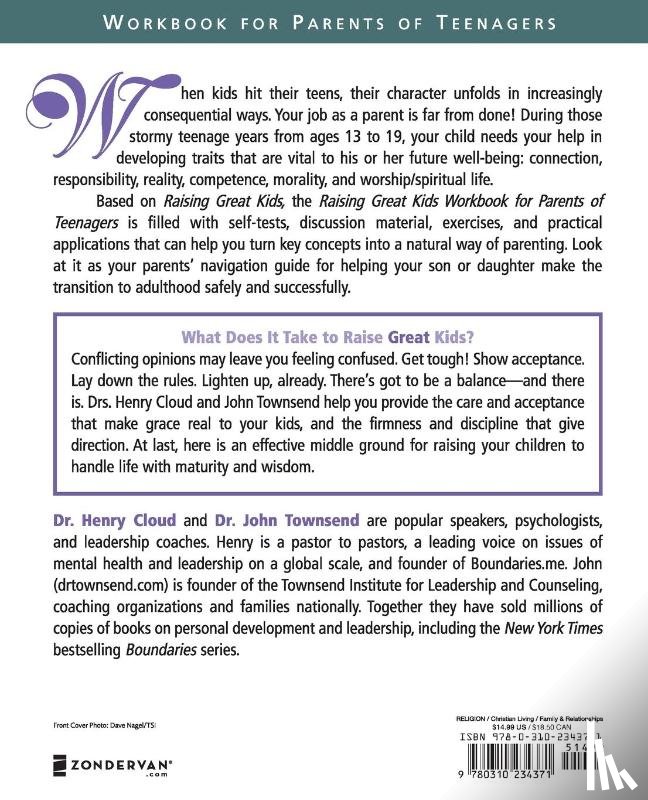 Cloud, Henry, Townsend, John - Raising Great Kids Workbook for Parents of Teenagers