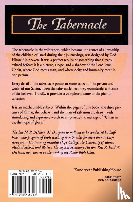 DeHaan, M.R. - The Tabernacle