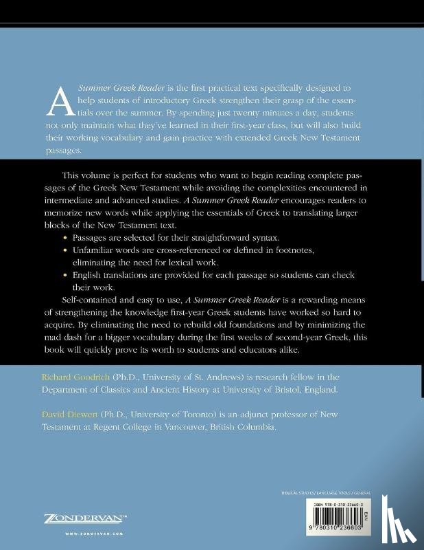 Goodrich, Richard J., Diewert, David - A Summer Greek Reader