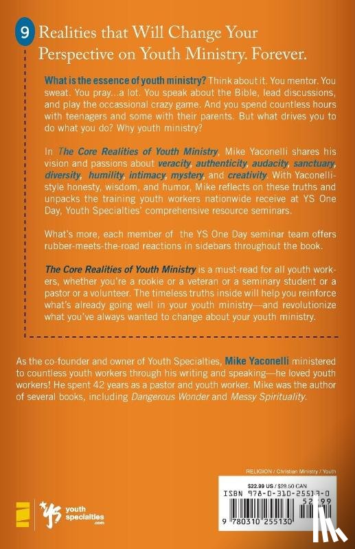 Yaconelli, Mike - The Core Realities of Youth Ministry