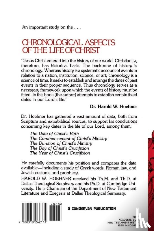Hoehner, Harold W. - Chronological Aspects of the Life of Christ
