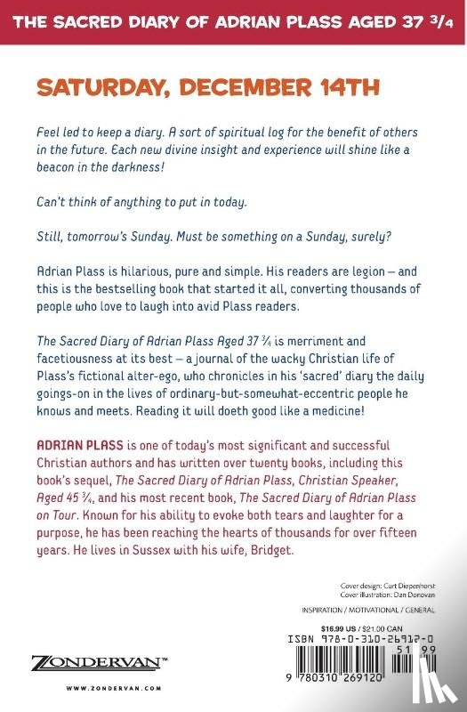 Plass, Adrian - The Sacred Diary of Adrian Plass, Aged 37 3/4