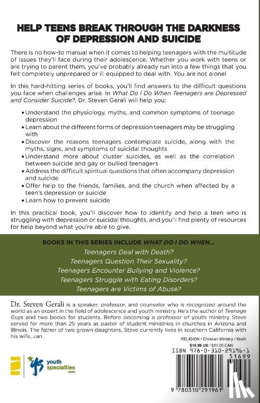 Gerali, Steven - What Do I Do When Teenagers are Depressed and Contemplate Suicide?