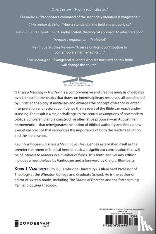 Vanhoozer, Kevin J. - Is There a Meaning in This Text?