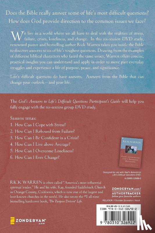 Warren, Rick - God's Answers to Life's Difficult Questions Bible Study Guide