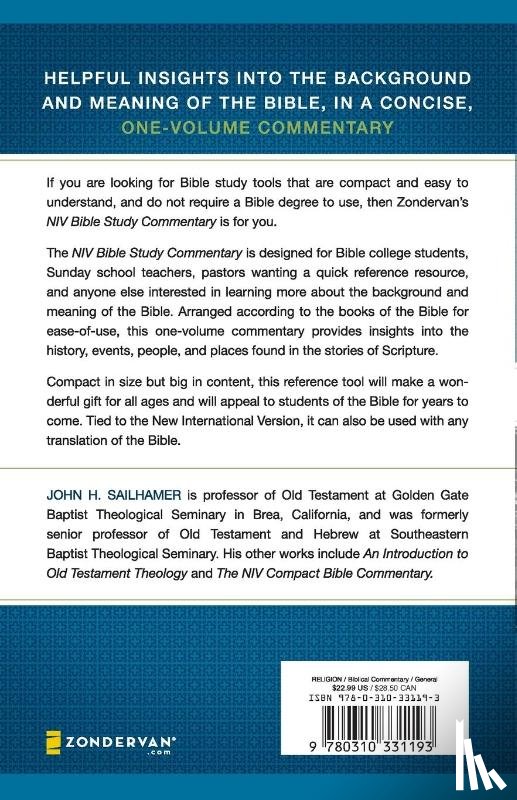 John H. Sailhamer, Sailhamer - NIV Bible Study Commentary