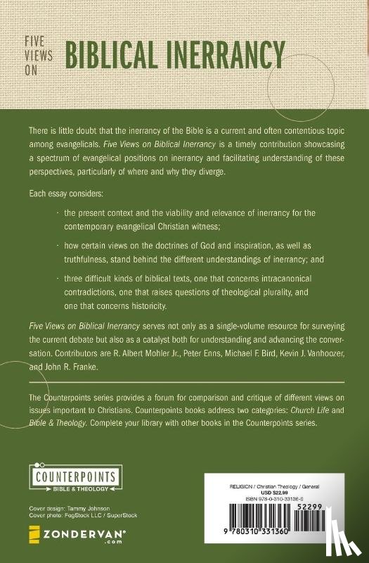 Mohler, Jr., Enns, Peter E., Bird, Michael F., Vanhoozer, Kevin J. - Five Views on Biblical Inerrancy