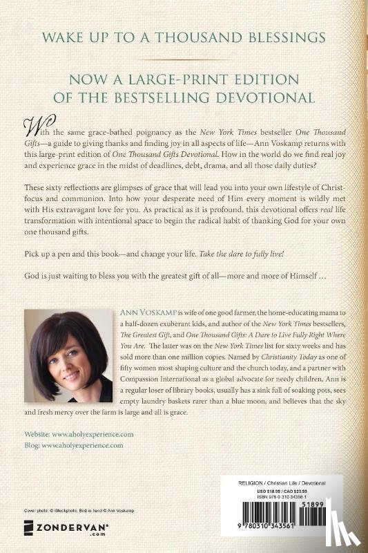 Voskamp, Ann - One Thousand Gifts Devotional Large Print