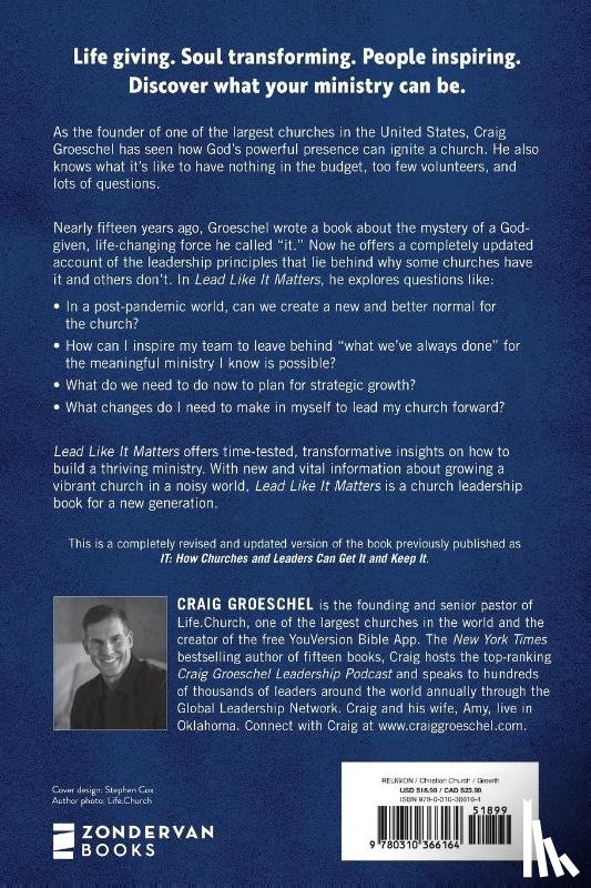 Groeschel, Craig - Lead Like It Matters