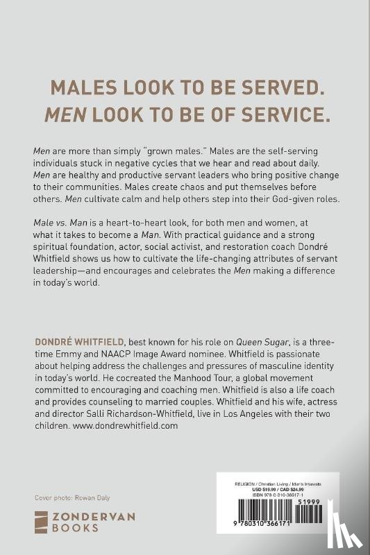 Whitfield, Dondre T. - Male vs. Man