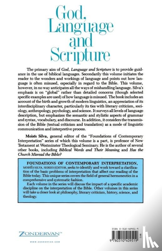 Silva, Moises - God, Language and Scripture