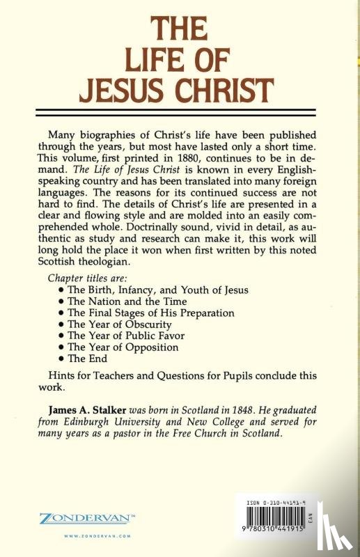 Stalker, James - The Life of Jesus Christ