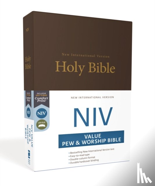 Zondervan - NIV, Value Pew and Worship Bible, Hardcover, Black