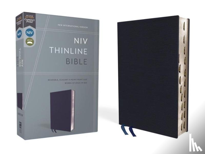 Zondervan - Zondervan: NIV, Thinline Bible, Bonded Leather, Navy, Indexe