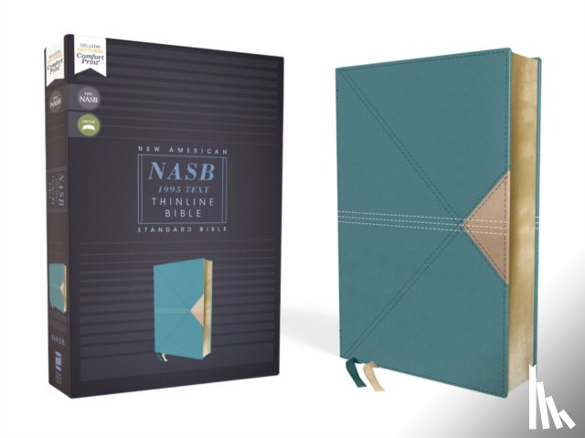 Zondervan - NASB, Thinline Bible, Leathersoft, Teal, Red Letter, 1995 Text, Comfort Print