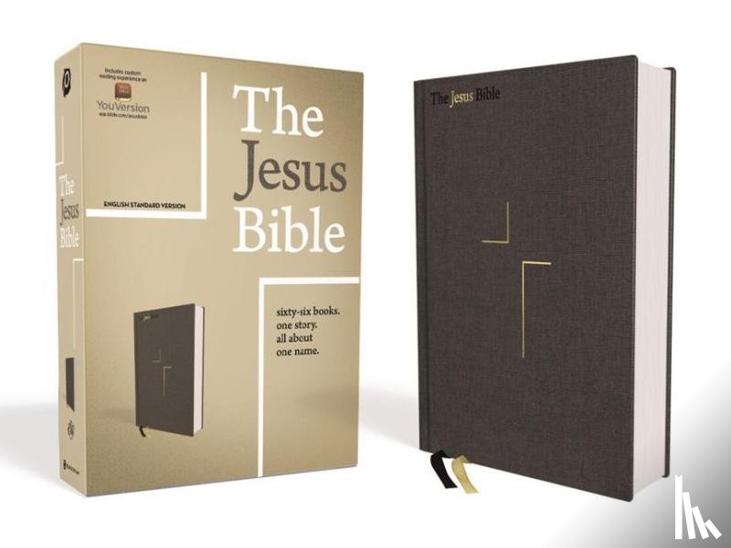 Zondervan - The Jesus Bible, ESV Edition, Cloth over Board, Gray