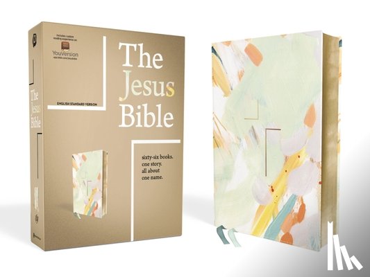 Zondervan - The Jesus Bible Artist Edition, ESV, Leathersoft, Multi-color/Teal