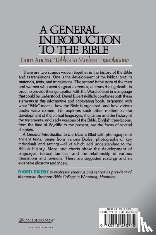 Ewert, David - A General Introduction to the Bible