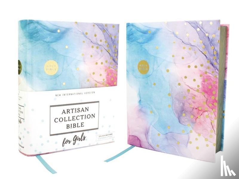 Zondervan, Zondervan - NIV, Artisan Collection Bible for Girls, Cloth over Board, Multi-color, Art Gilded Edges, Red Letter, Comfort Print