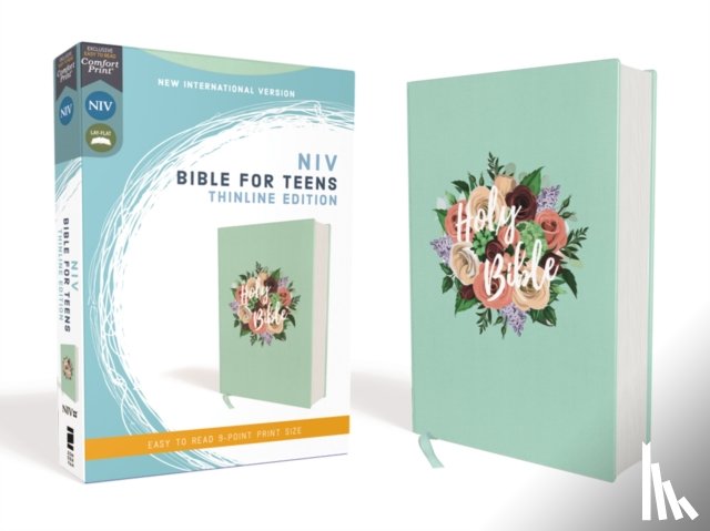 Zondervan, Zondervan - NIV, Bible for Teens, Thinline Edition, Cloth over Board, Floral, Red Letter, Comfort Print