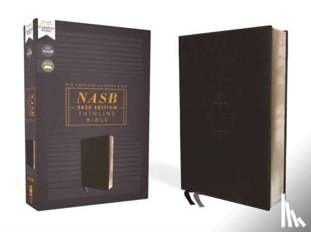Zondervan - NASB, Thinline Bible, Leathersoft, Black, Red Letter, 2020 Text, Comfort Print