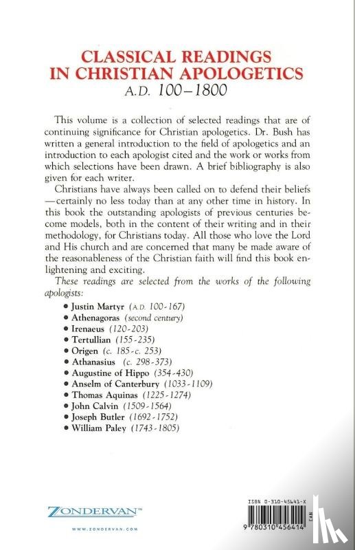 Bush III, L. Russ - Classical Readings in Christian Apologetics