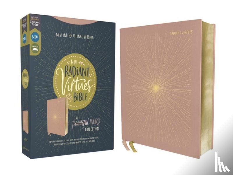 Zondervan, Zondervan - NIV, Radiant Virtues Bible: A Beautiful Word Collection, Cloth over Board, Pink, Red Letter, Comfort Print