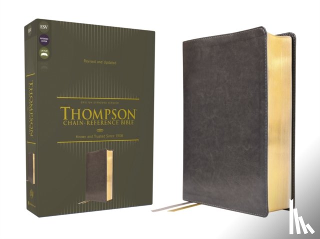 Thompson, Frank Charles - ESV, Thompson Chain-Reference Bible, Leathersoft, Gray, Red Letter