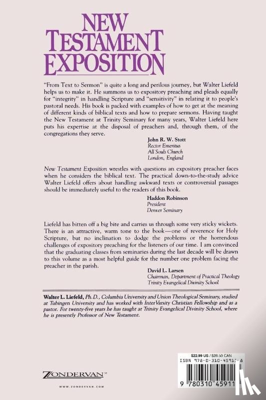 Liefeld, Walter L. - New Testament Exposition