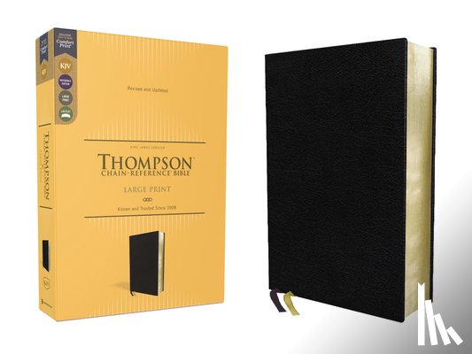 Thompson, Frank Charles - KJV, Thompson Chain-Reference Bible, Large Print, Bonded Leather, Black, Red Letter, Comfort Print