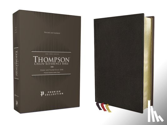 Thompson, Frank Charles - KJV, Thompson Chain-Reference Bible, Premium Goatskin Leather, Black, Premier Collection, Art Gilded Edges, Black Letter, Comfort Print