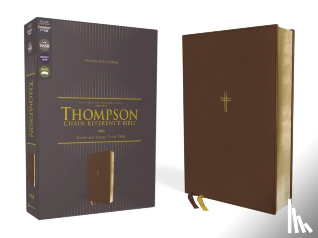 Thompson, Frank Charles - NASB, Thompson Chain-Reference Bible, Leathersoft, Brown, 1995 Text, Red Letter, Comfort Print