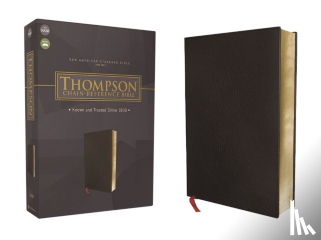 Thompson, Frank Charles - NASB, Thompson Chain-Reference Bible, Bonded Leather, Black, Red Letter, 1977 Text