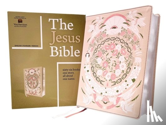 Passion Publishing - The Jesus Bible Artist Edition, ESV, Leathersoft, Peach Floral