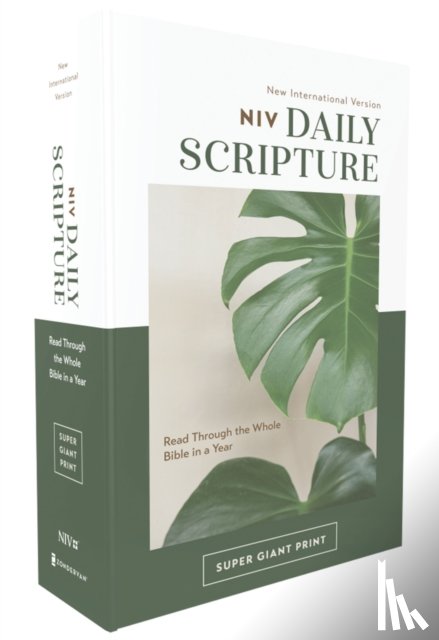 Zondervan, Zondervan - NIV, Daily Scripture, Super Giant Print, Paperback, White/Green, Comfort Print