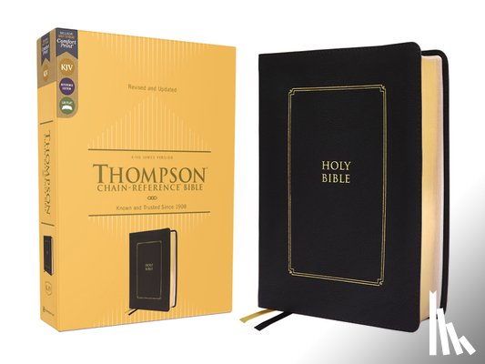 Thompson, Frank Charles - KJV, Thompson Chain-Reference Bible, Leathersoft, Black, Red Letter, Comfort Print