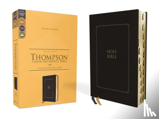 Thompson, Frank Charles - KJV, Thompson Chain-Reference Bible, Leathersoft, Black, Red Letter, Thumb Indexed, Comfort Print