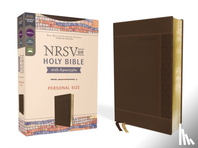 Zondervan - NRSVue, Holy Bible with Apocrypha, Personal Size, Leathersoft, Brown, Comfort Print