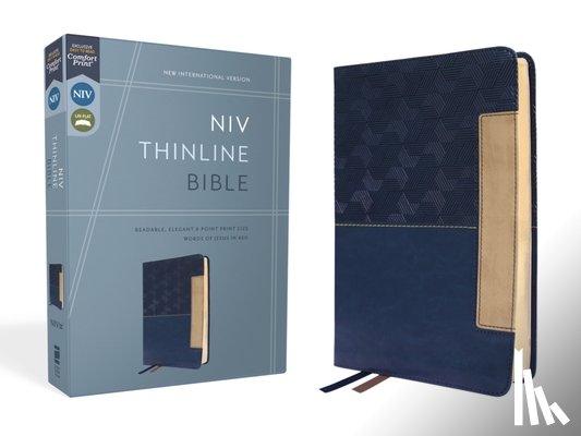 Zondervan - Zondervan: Niv, Thinline Bible, Leathersoft, Blue, Red Lette