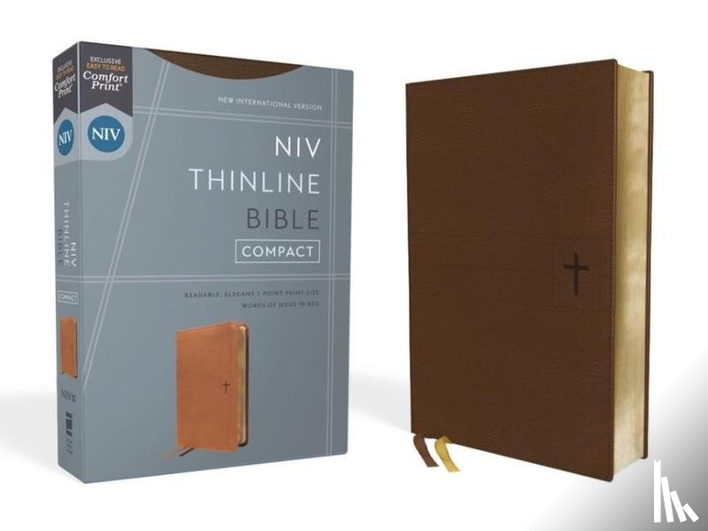 Zondervan - Zondervan: Niv, Thinline Bible, Compact, Leathersoft, Brown,