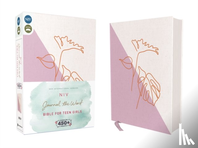 Zondervan, Zondervan - NIV, Journal the Word Bible for Teen Girls, Cloth over Board, Lavender/White, Red Letter