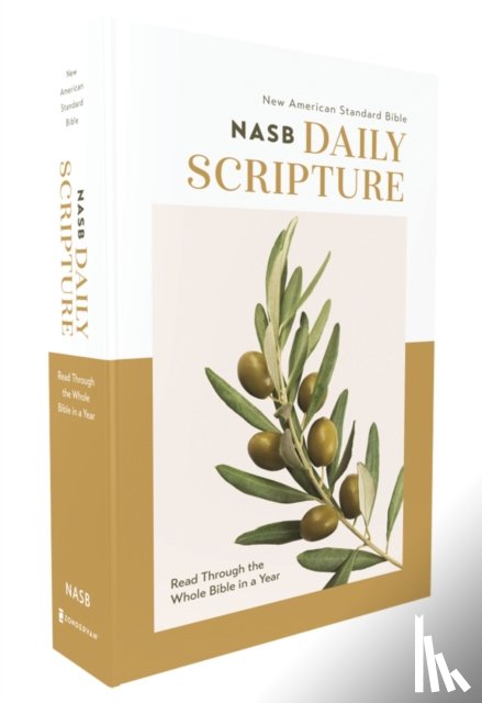 Zondervan - NASB, Daily Scripture, Paperback, White/Olive, 1995 Text, Comfort Print