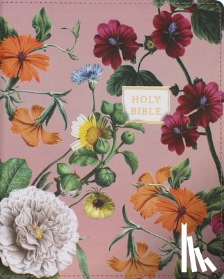 Zondervan - Niv, Artisan Collection Bible, Large Print, Leathersoft, Blush Floral, Red Letter, Comfort Print