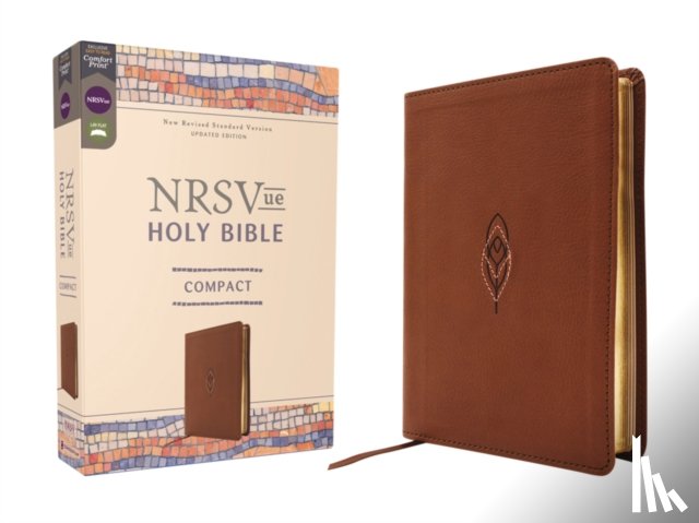 Zondervan - NRSVue, Holy Bible, Compact, Leathersoft, Brown, Comfort Print