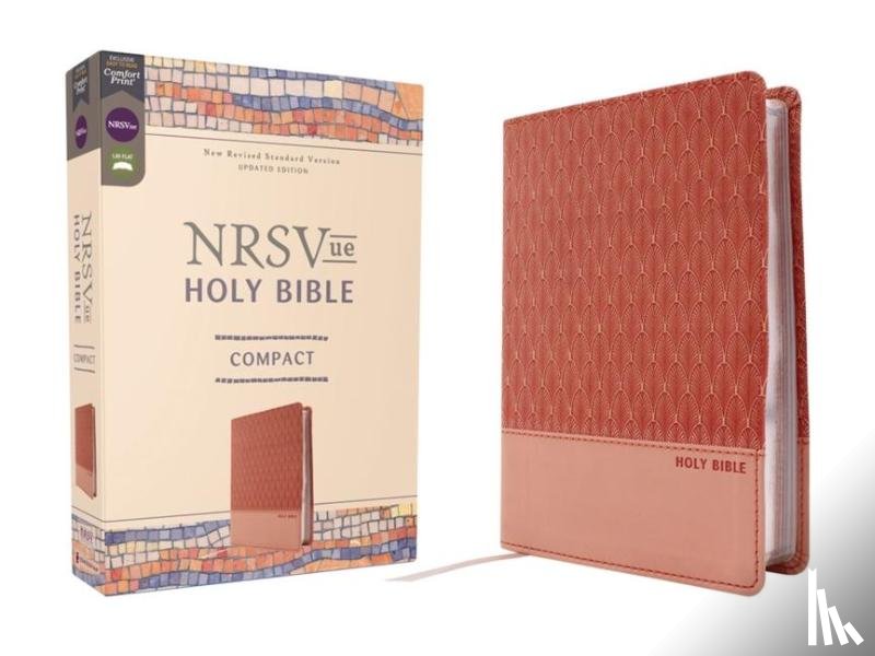 Zondervan - NRSVue, Holy Bible, Compact, Leathersoft, Peach, Comfort Print