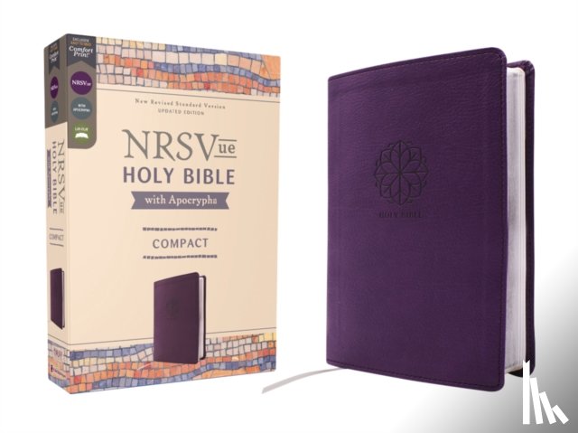 Zondervan - NRSVue, Holy Bible with Apocrypha, Compact, Leathersoft, Purple, Comfort Print