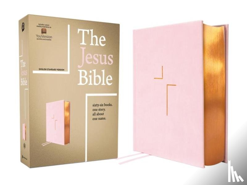 Passion Publishing - The Jesus Bible, ESV Edition, Leathersoft over Board, Pink