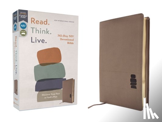 Walk Thru the Bible - Niv, Read. Think. Live., Leathersoft, Brown, Comfort Print: 365-Day NIV Devotional Bible - Discover Your Part in God's Plan