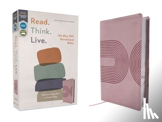 Walk Thru the Bible - Niv, Read. Think. Live., Leathersoft, Pink, Comfort Print: 365-Day NIV Devotional Bible - Discover Your Part in God's Plan
