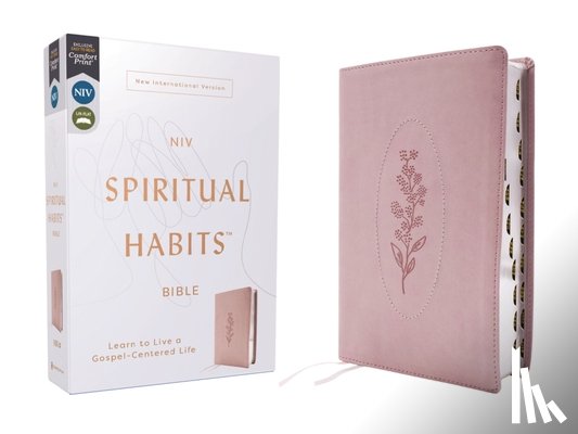 Carter, Joe - Niv, Spiritual Habits Bible, Leathersoft, Pink, Red Letter, Thumb Indexed, Comfort Print: Learn to Live a Gospel-Centered Life
